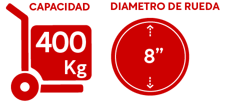 carreta de carga de 400 kg