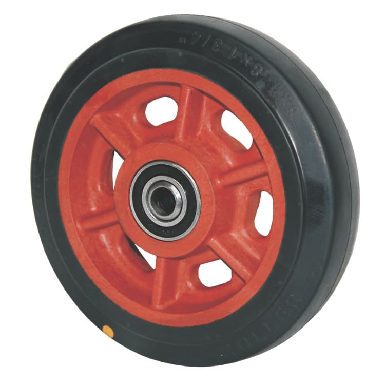 RHC Polyamide wheel with vulcanaized rubber band